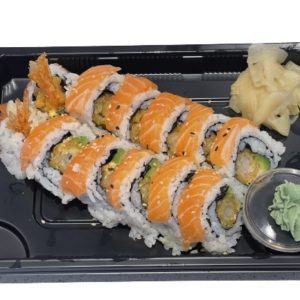 N34 Fritert scampi toppet m/ laks