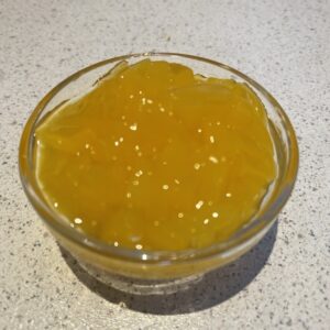 Passion fruit coconut jelly